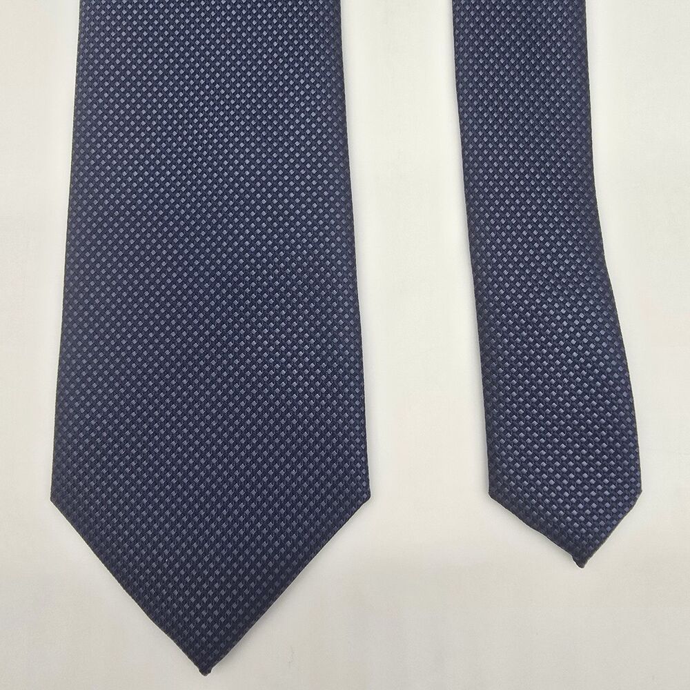 Puccini Hand Made Microfiber Tie Necktie Blue
